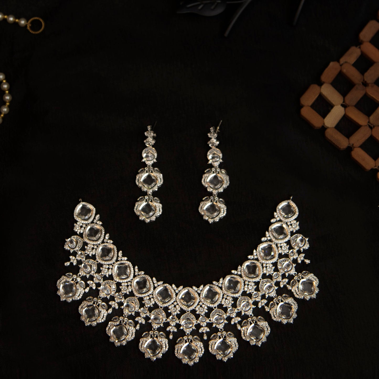 Velvet Dusk Radiance – Regal Cushion Cut Luxe Set