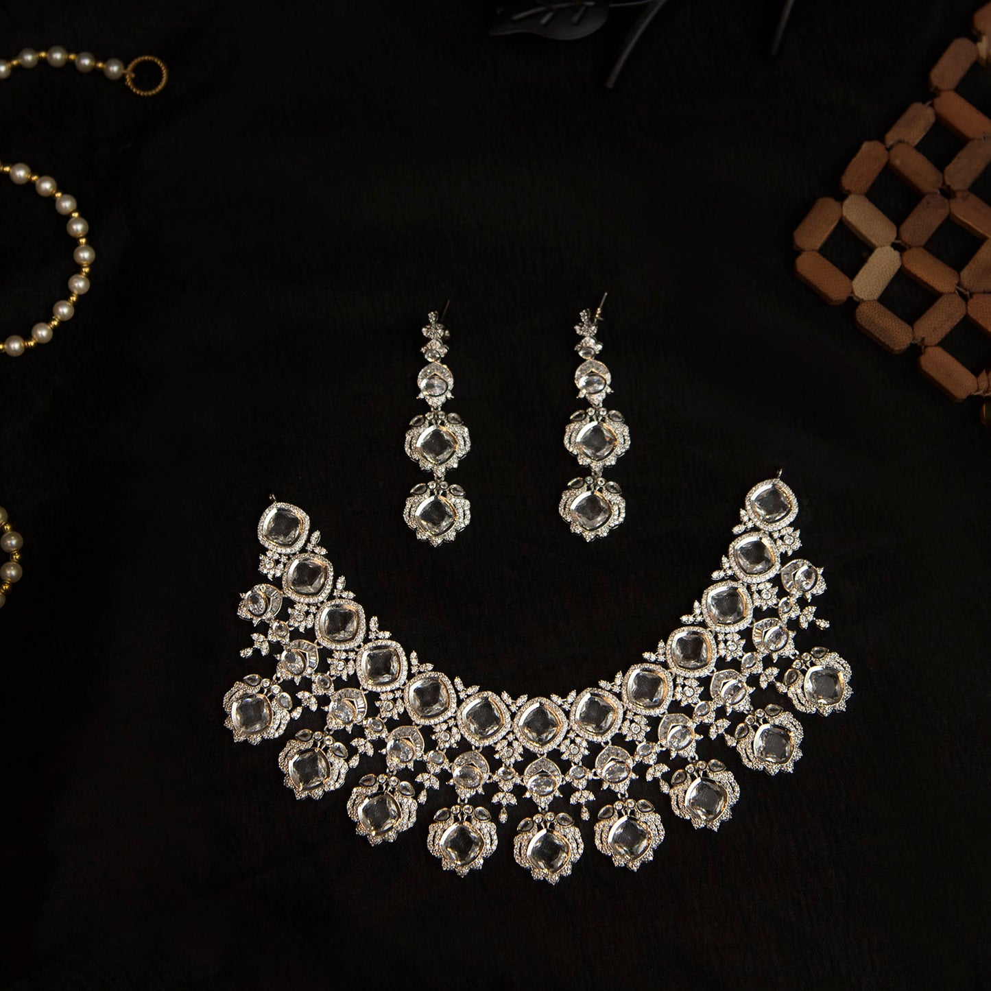 Velvet Dusk Radiance – Regal Cushion Cut Luxe Set