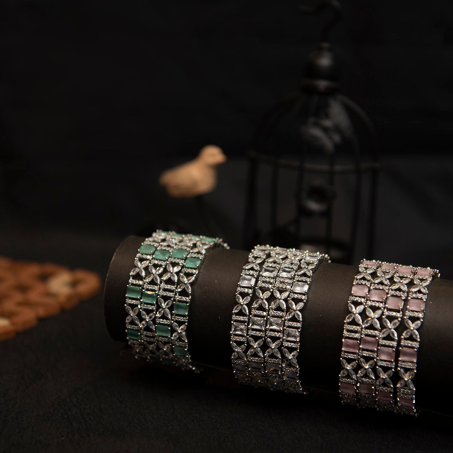 Zyra Bloom Bangles – Crystal Garden Edition