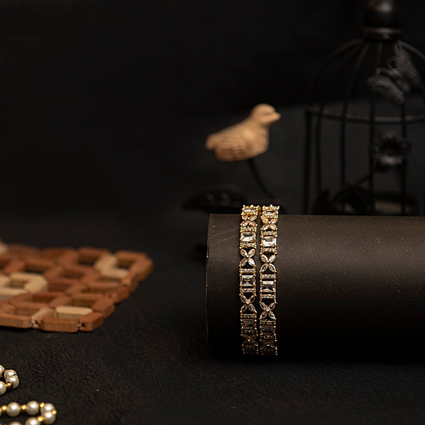 Elowen Radiance Bangles – Golden Sheen Edition