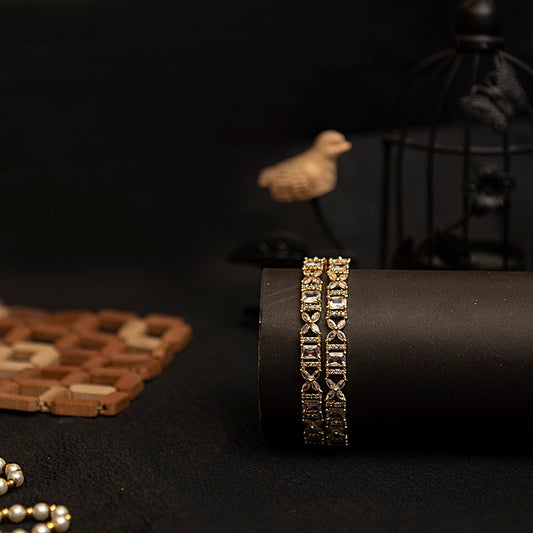 Elowen Radiance Bangles – Golden Sheen Edition