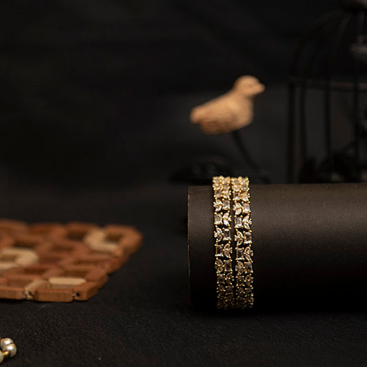 Zarna Bangles – Gilded Petal Edition